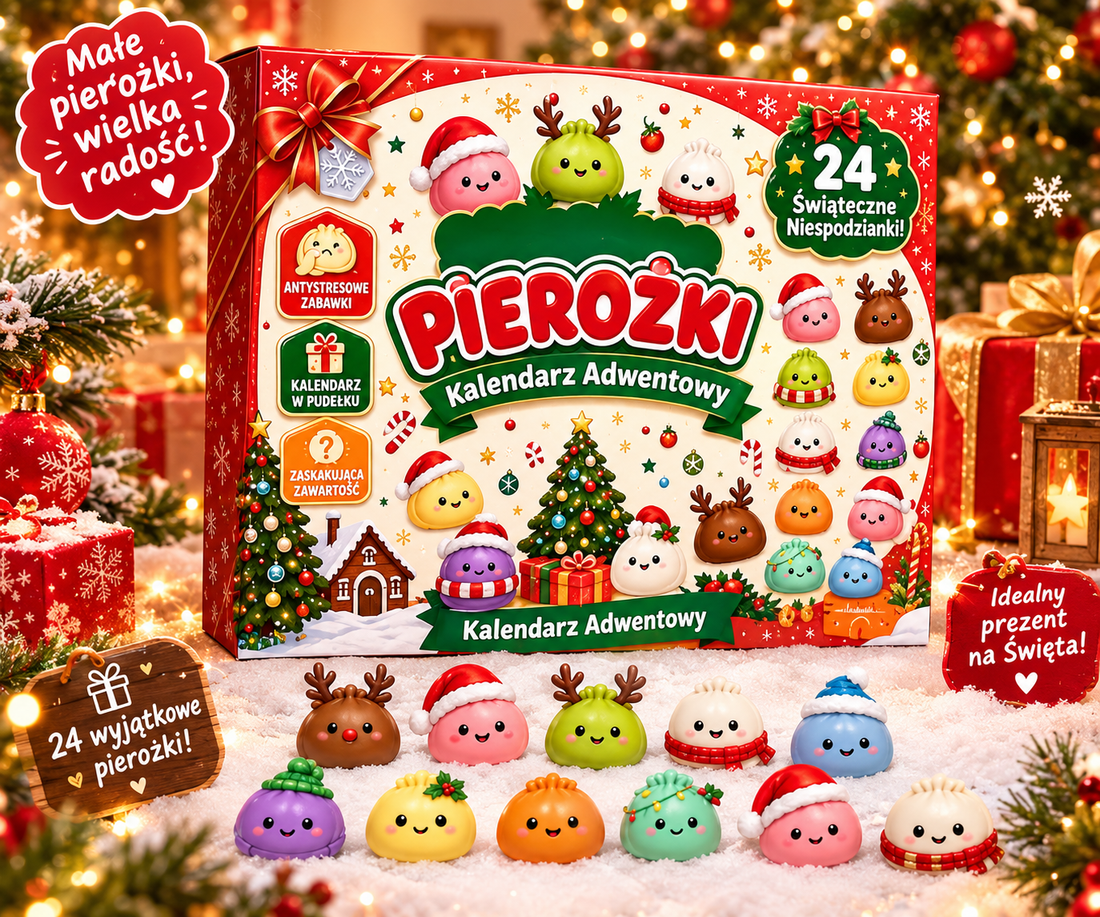 Kalendarz Adwentowy z Pierożkami Squishy – 24 Niespodzianki 🎁